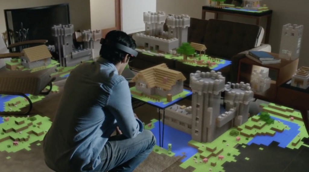 HoloLens把房間變成了Minecraft